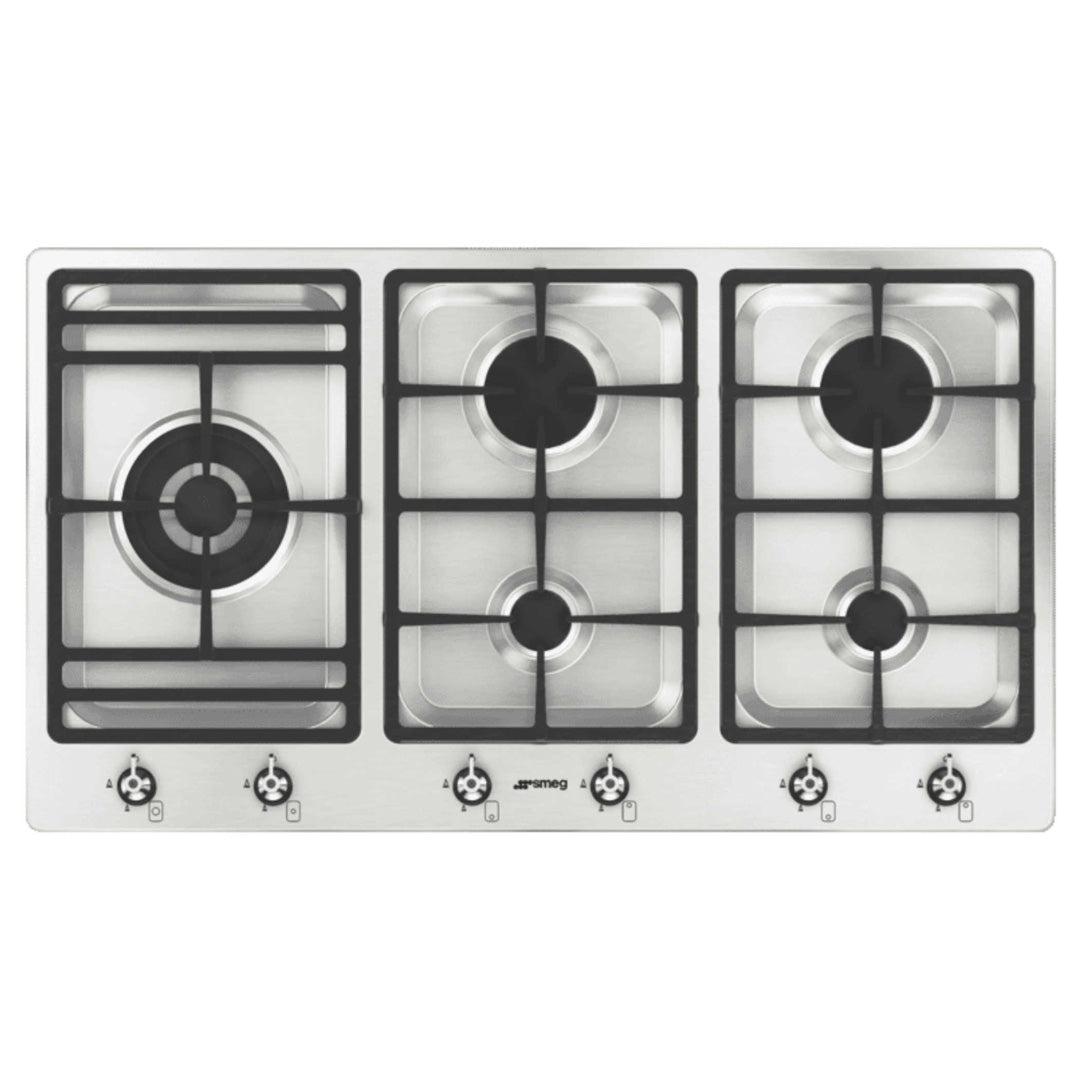 Smeg 90cm Gas Cooktop in Stainless Steel