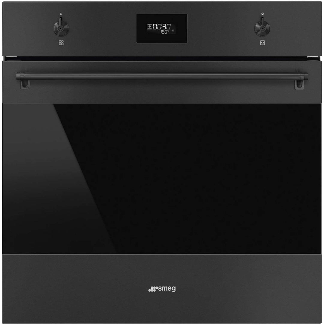 Smeg 60cm Classic Pyrolytic Oven in Matte Black image_1