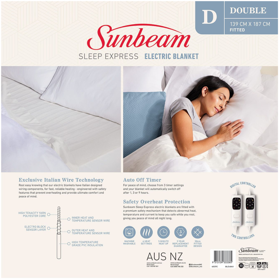 Sunbeam Sleep Express Electric Blanket Double image_3