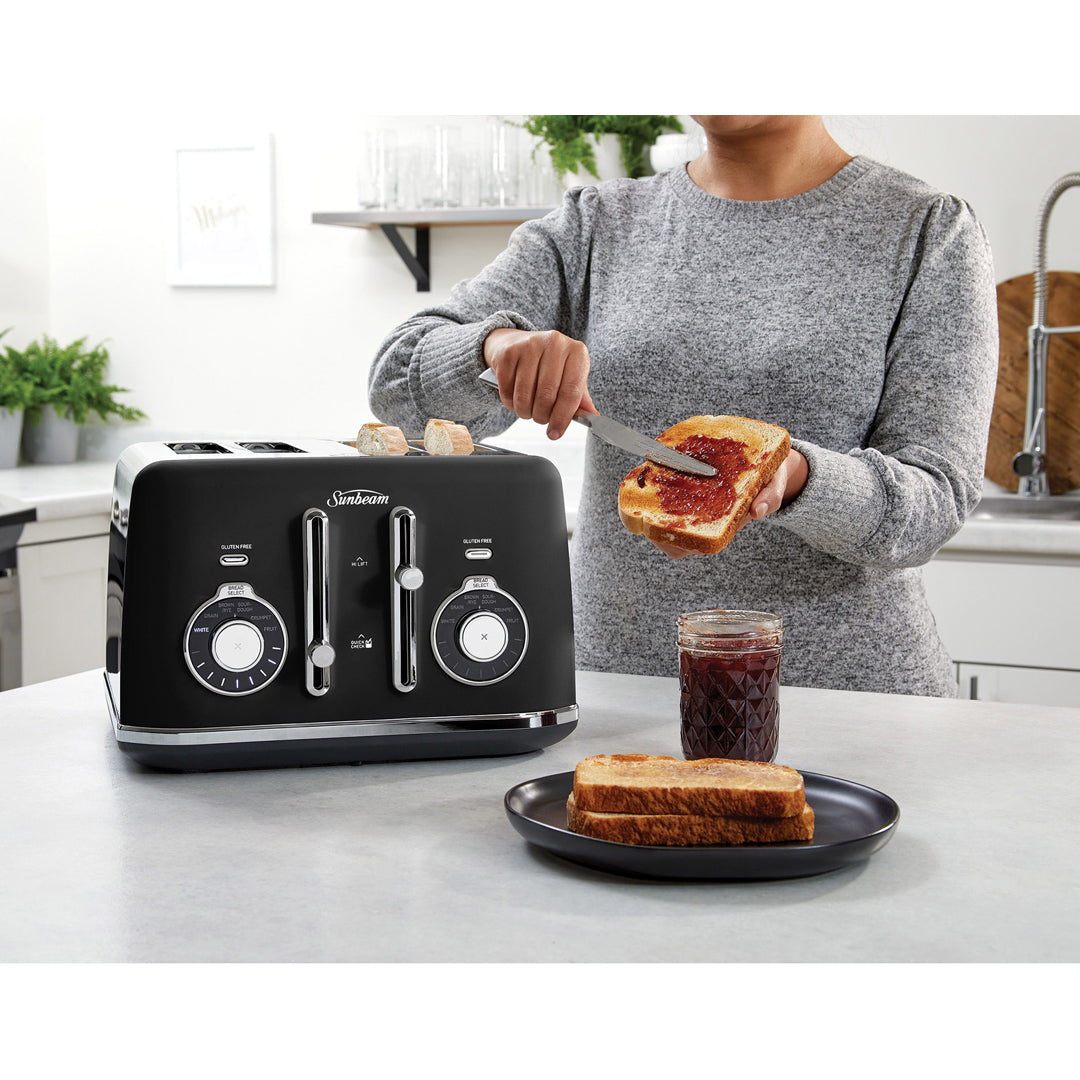 Sunbeam Alinea Select 4 Slice Bread Select Toaster Black Classics image_3