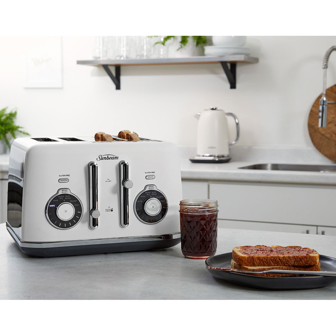 Sunbeam Alinea Select 4 Slice Bread Select Toaster White Classics image_3