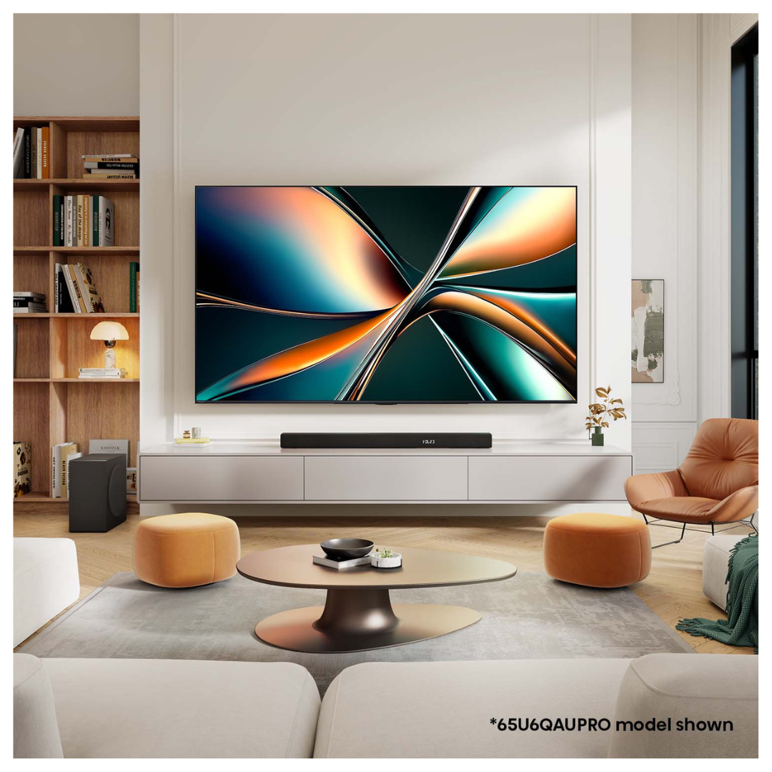 Hisense 50" U6QAU PRO 4K QLED 144Hz Smart TV (2025)