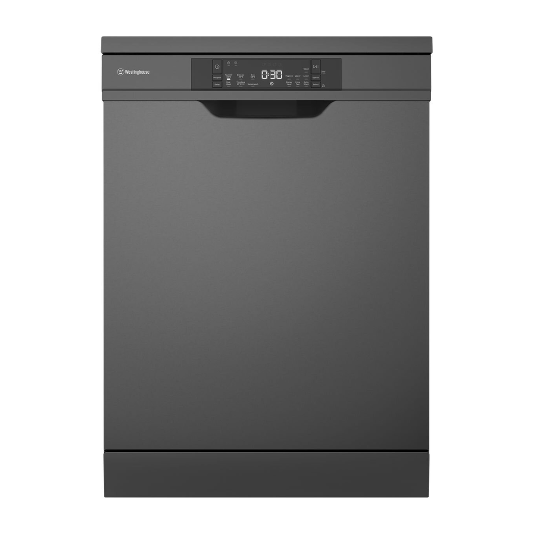 Westinghouse Dark Stainless Steel Auto Door Freestanding Dishwasher