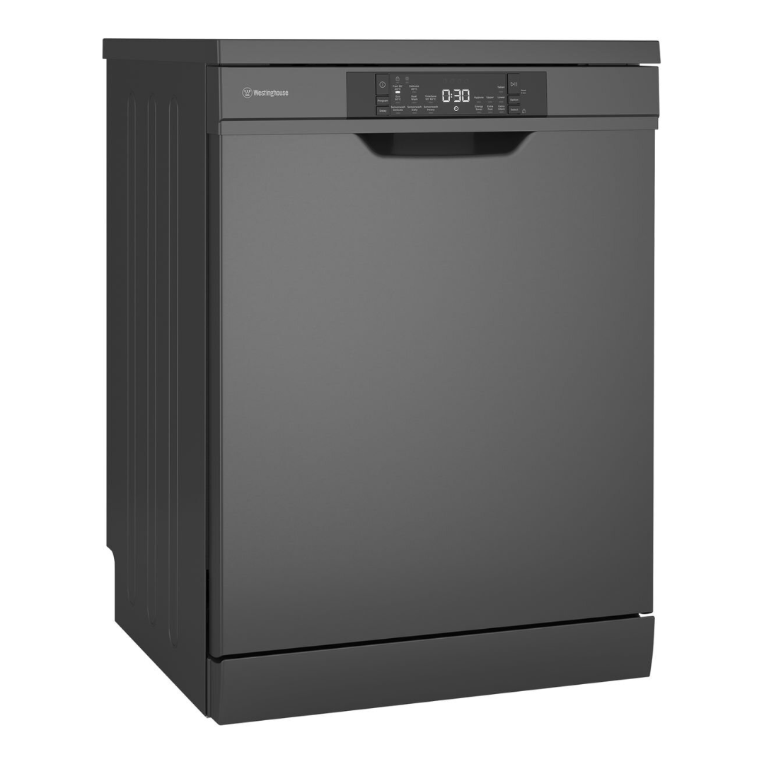 Westinghouse Dark  Stainless Steel Sensor Wash Freestanding Dishwasher