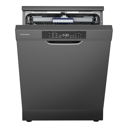 Westinghouse Dark  Stainless Steel Sensor Wash Freestanding Dishwasher