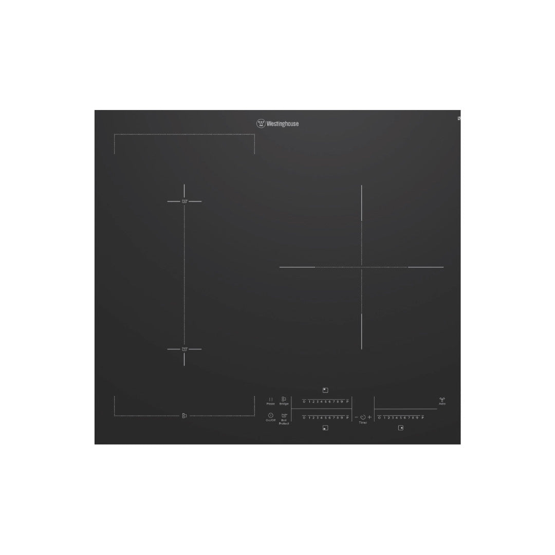 Westinghouse 60cm 3 Zone Induction Cooktop with BoilProtect, Bridge