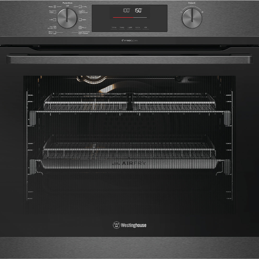 Westinghouse 60cm Dark Stainless Steel Pyroclean Oven with Dual Airfry