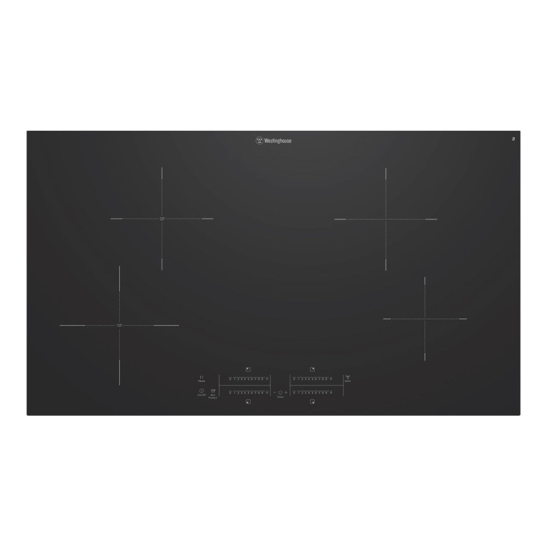 Westinghouse 90cm 4 Zone Induction Cooktop with BoilProtect and Hob2Hood