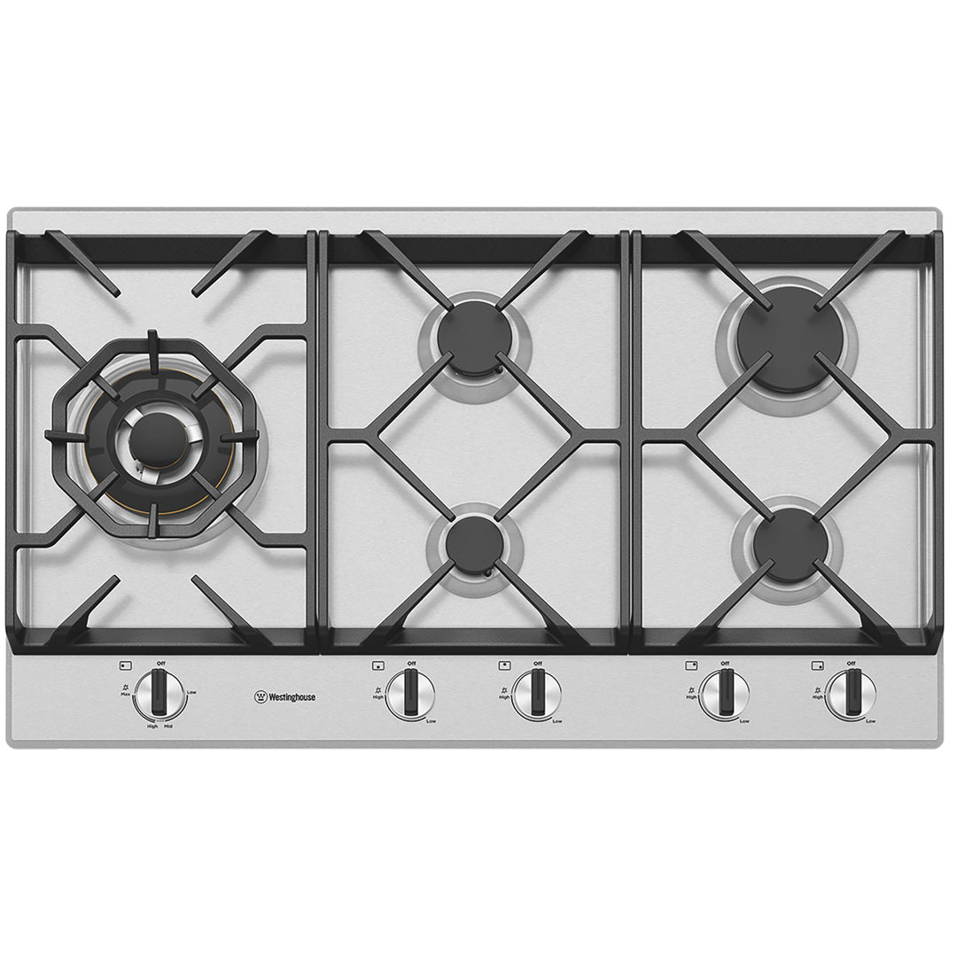 Westinghouse 90cm 5 Burner Gas Cooktop