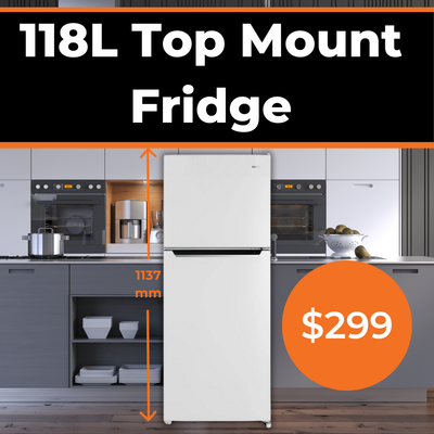 Chiq 118 Top Mount Fridge on sale at a giveaway price - available while stock last